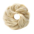 Mix Gray Blond Brown White Curly Messy Bun Hair Piece Hairpiece Accessories Hair Bun Rubber Ring Fake Natural Look Extensions