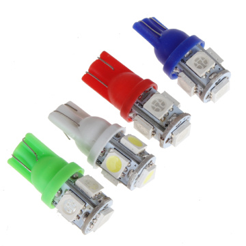 1pcs T10 W5W SMD 5050 LED Super Bright Motorcycle Turn Signal Tail Light 194 168 2825 Wedge Light Bulb Car Interior Lamp