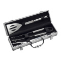 3pcs bbq accessory tools with Aluminium case