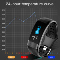 P11plus Blood Pressure Smartband Heart Rate Monitor PPG ECG Smart Bracelet Activity Fitness Tracker Measuring body temperature