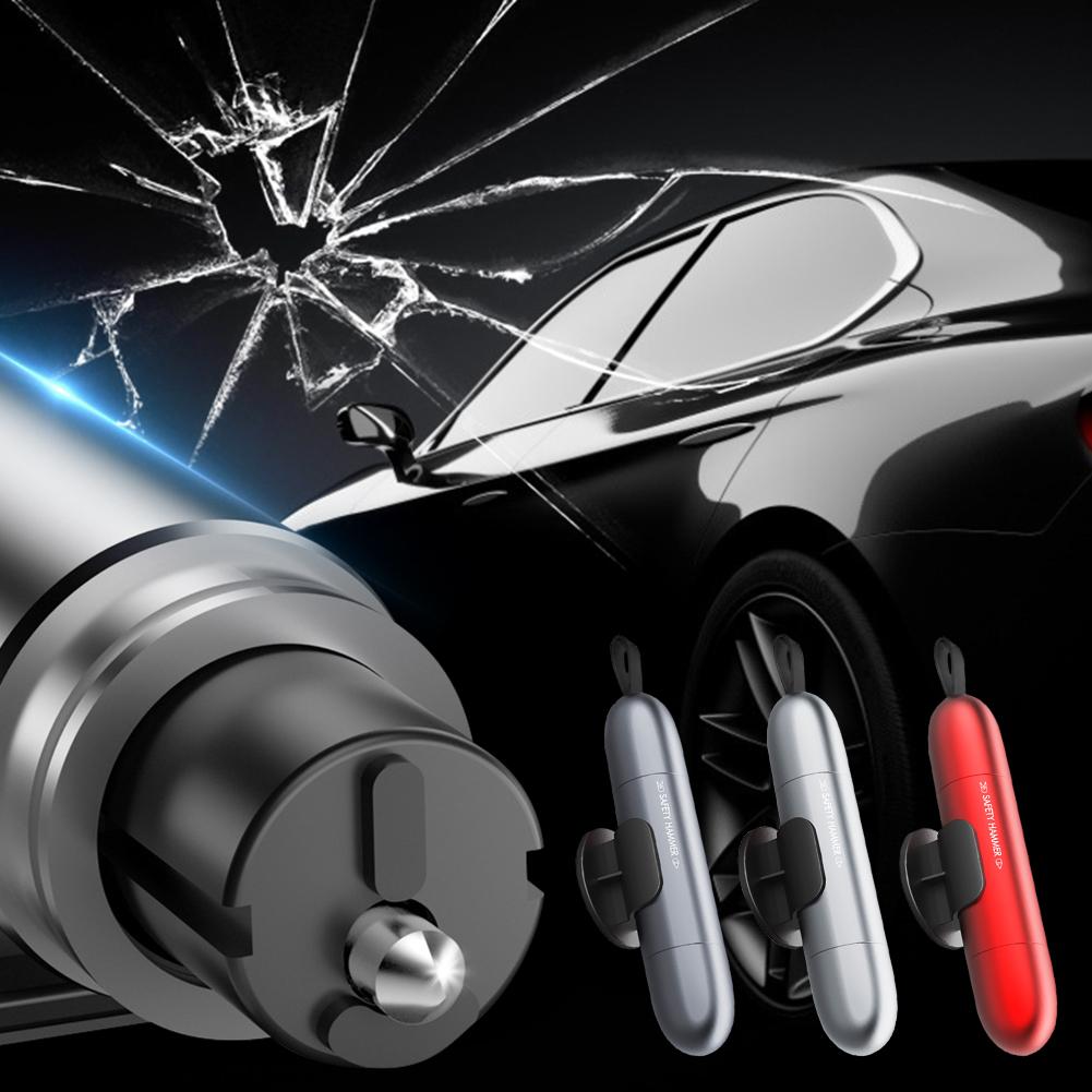 Car Safety Hammer Window Glass Breaker Seat Belt Cutter Multifunctional Life-Saving Car Emergency Escape Tool
