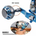 Sougayilang Saltwater Fishing Reels Cast Drum Wheel Trolling Reel Full Metal Boat Saltwater Reel -Right HandOcean Fishing Reel