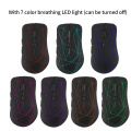 Bluetooth 5.0+2.4G Dual-mode wireless Mouse Rechargeable Colorful LED Gaming Portable Mause 1600 DPI Optical USB Mice For Laptop