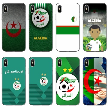Soft Phone Case For Samsung Galaxy A70 A60 A50 A40 A30 A10 A9 A8 A6 Plus A7 A5 A3 2018 2017 2016 Algeria Flag banner poster