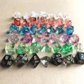 Dnd dice set dobbelstenen dados rpg dice dadi dados rol playing cubes dado polyhedral dice 7pcs/Set D4 D6 D8 D10 D12 D20