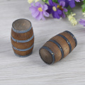 House Decoration Accessories Mini Wooden Red Wine Barrel 1:12 Scale Dollhouse Miniature Beer Barrel Beer Cask Beer
