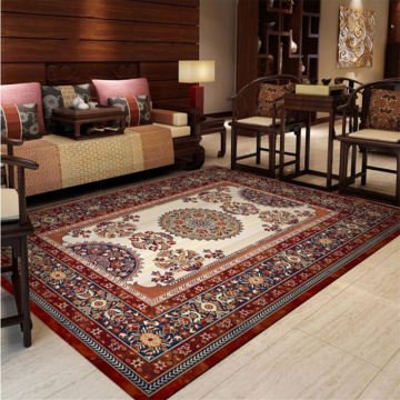 Carpets for Living Room Bedroom Rug Chinese Persian Red Brown Pattern Rug Floor Mat Living Room Table Accessories Christmas Rug
