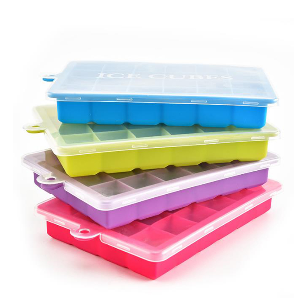 24 Grid Ice Cube Tray Mold(with lid) Honeycomb Ice Cube Tray For Ice Cream/Fruits Health&Recyclable Mold Ice Maker