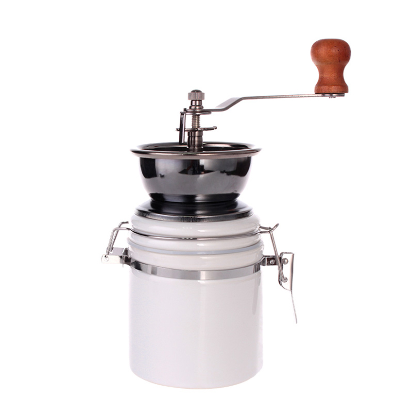 High-quality Ceramic Grinder Classical Wooden Manual Coffee Grinder Mini Healthy Hand Retro Making Coffee Mill Power DIY Tools