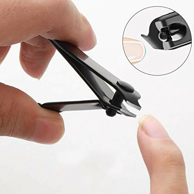 3 Types Black Stainless Steel Nail Clipper Cutter Professional Manicure Trimmer High Quality Toe Nail Clippers Knife Nail Tool