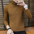 Men Turtleneck Sweaters Fashion Slim Fit Pullovers Mens Solid Knitted Turtleneck Sweaters Casual Warm Pullover Sweater Men