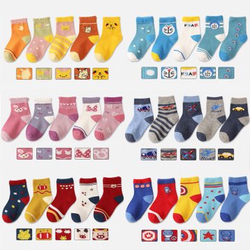 5 Pairs/Lot Thick Baby Kids Cotton Socks Winter Autumn Soft Warm Socks for Children 1-12 Years Boys Girls Thermal Floor Socks