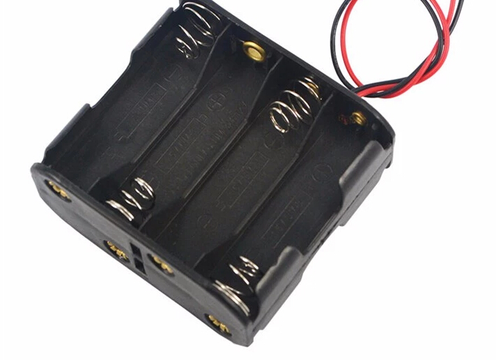 8 AA Battery Holders/Boxes Double Layer with Leads