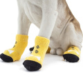 4Pcs Dog Cotton Knitted Socks Small Dogs Cat Shoes Chihuahua Thick Warm Paw Protector Dog Socks Booties Accessories