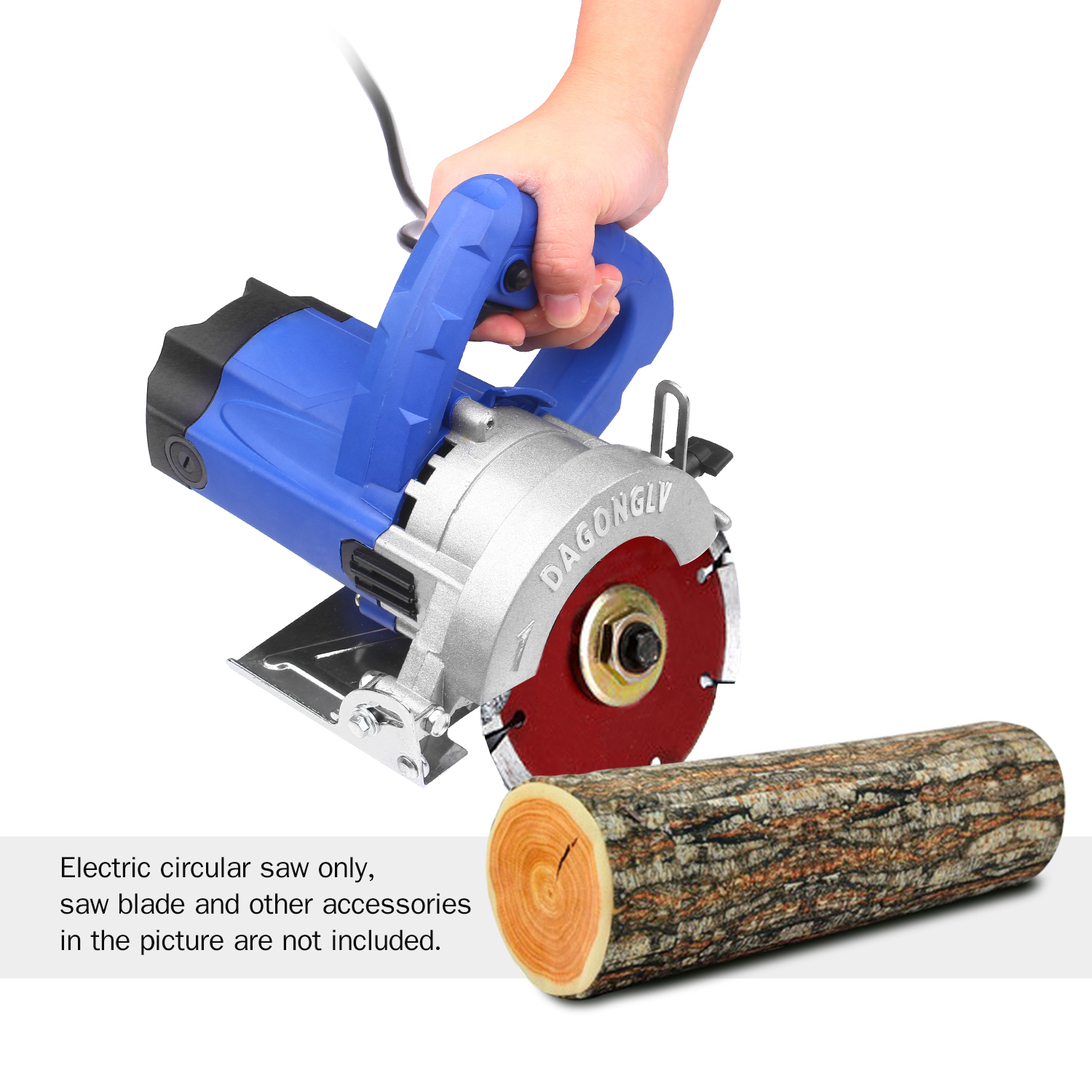 1800W Electric Circular Saw Cutter Machine Max Cutting Depth 30mm 13000RPM for Ceramic Stone Tile Wood Bamboo Cutting