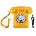 Vintage Phone Retro Landline Telephone Rotary Dial Telephone Desk Phone Corded Telephone Landline for Home Office High Quality