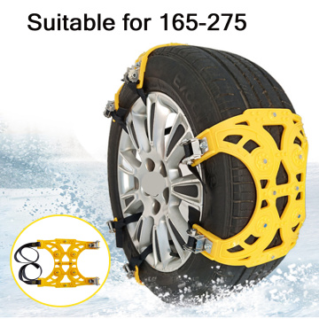 1x 3x 4x Automobile Tire Snow Chains Car tyres Anti-skid Chains Wheel Chain Safety Adjustable PU Winter Use Truck Van ATV