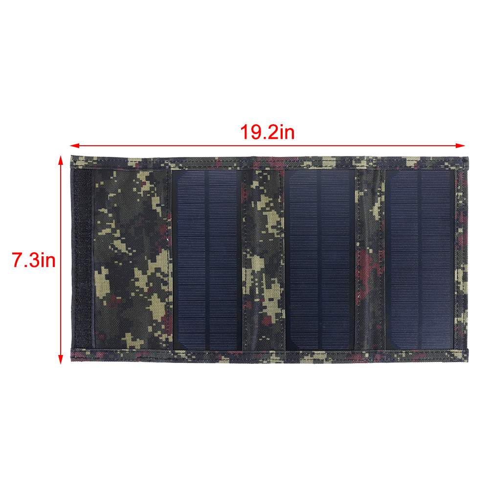 Sun power 50W 5V Foldable Solar Panel Solar Cells Folding Pack 10in1 USB Cable Portable Solar Battery Charger for Phone Camping