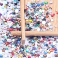 Resin Rhinestones 50000pcs ss16 4mm Flatback Normal Colors Round Glue On Diamonds DIY Nails Art Supplies