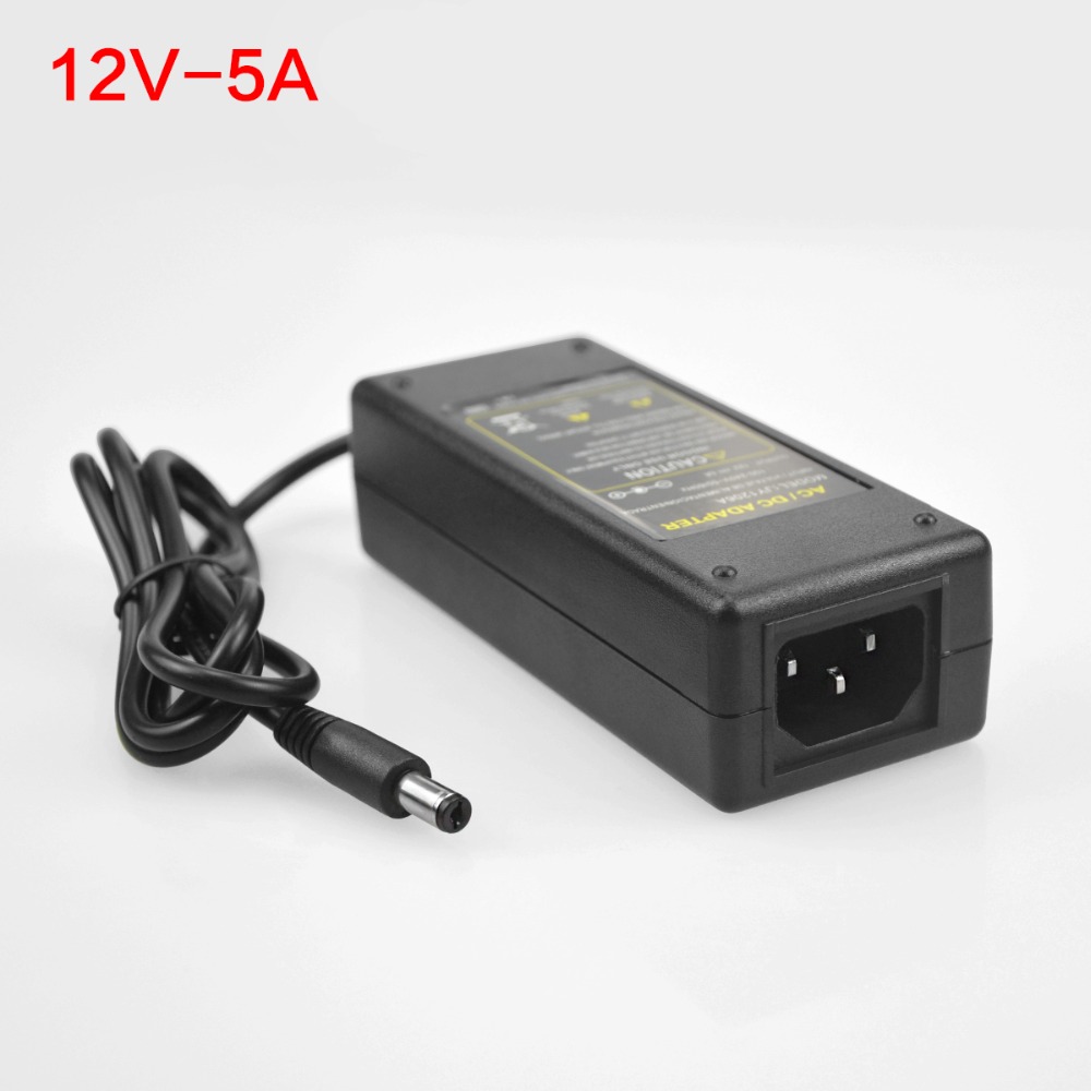 5.5mm x 2.1mm Universal Switch Power Supply LED Driver 100-240V AC to DC 5V 12V 24V Converter Power Adapter 1A 2A 3A 5A Charger