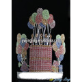 Custom Rhinestone Happy Birthday Cupcake And Balloon Crown