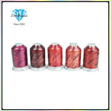 5 Red shade 100% Rayon Machine Embroidery Thread Ideal for Most Embroidery Machines 800m each