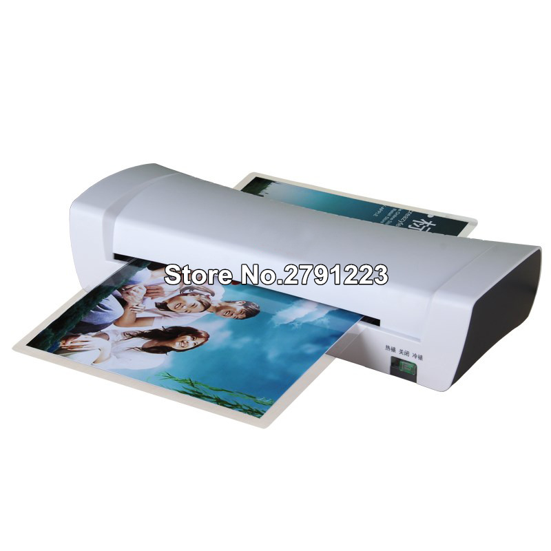 2018 Professional Thermal Office Hot And Cold Laminator Machine For A4 Document Photo Packaging Plastic Film Roll Laminator