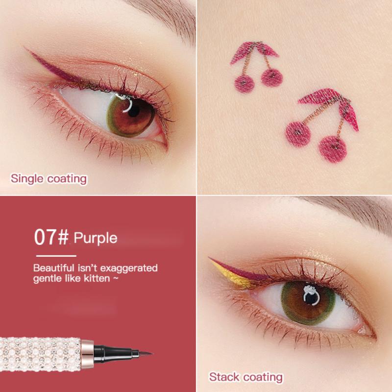 Queen's Scepter Liquid Eyeliner Pen Color Waterproof Sweatproof Non-Dizzy Eye Makeup Quick-drying Slim Extra Fine Eyeliner TSLM1