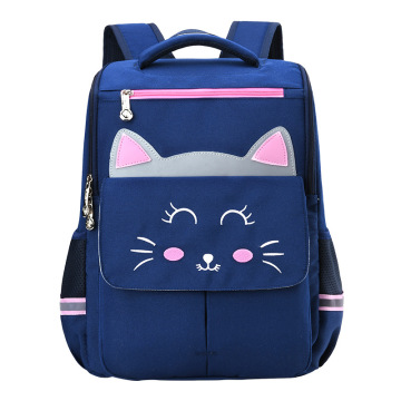 New Cartoon School Bag For Gilrs Boys Cat Bear Pattern Orthopedic Backpack Children School Bags Student Mochila 2 szies