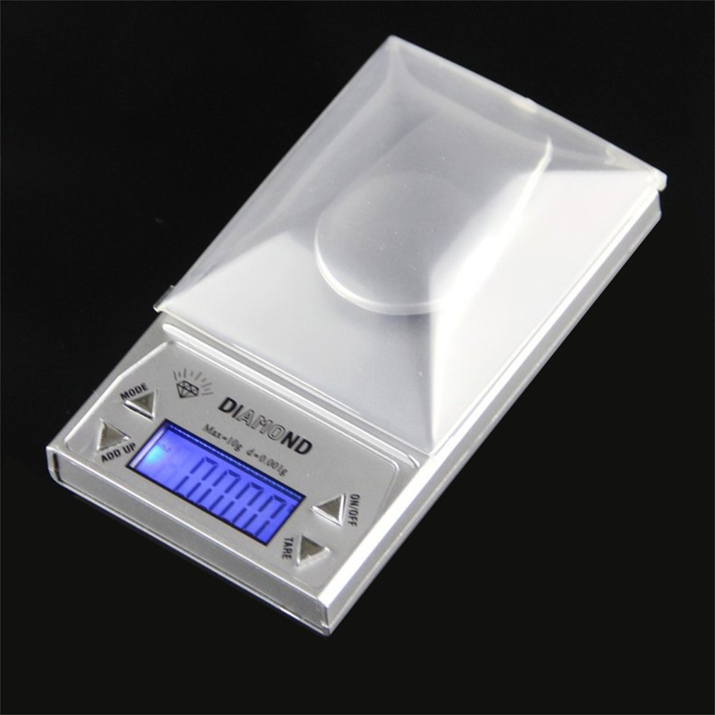 1pcs High Precision 10/50G 0.001g LCD Digital Jewelry Scale Lab Gold Herb Balance Blue Backlight Weight Gram Worldwide Store Hot