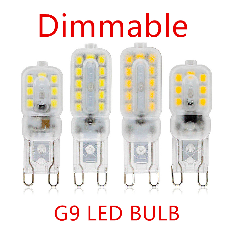 10PCS LED Bulb 3W 5W G9 Light Bulb Dimmable AC 220V LED Lamp SMD2835 Spotlight Chandelier Lighting Replace 20w 30w Halogen Lamp