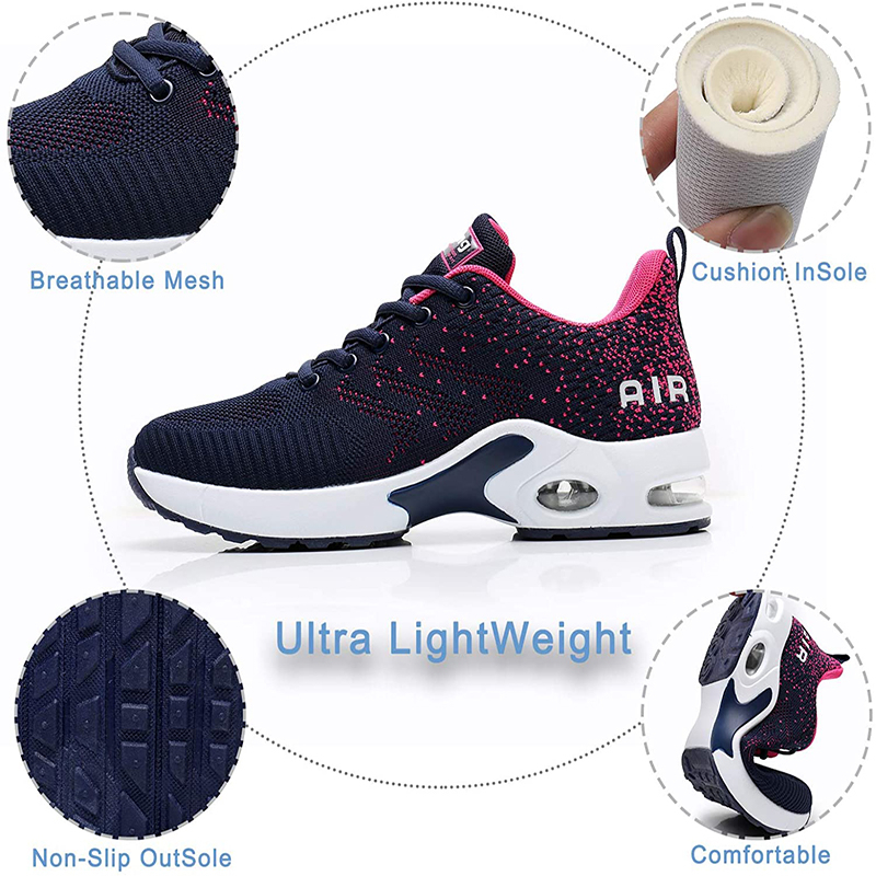 Tennis Shoes Air Cushion Women casual shoes Lightweight Sport Shoes for Girl Non Slip Sneakers For Women breathable Walking Shoe