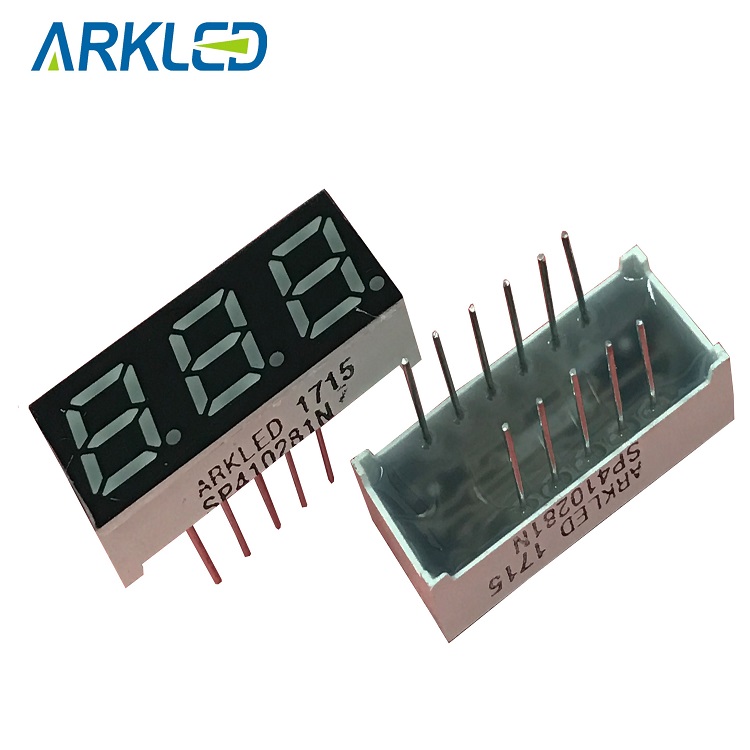 0.28 inch three digits 7 segment led display