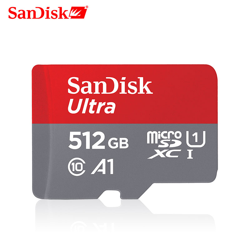 SanDisk Ultra high speed 512gb Micro SD Card for Drone TF Card Memory Card for Motion Gopro C10 U1 512GB