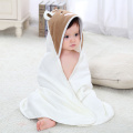 Cotton Baby Bath Towel 32-Strand Children'S Hooded Bath Towel Cow Embroidered Toddler Infant Baby Blanket With Cape Bathrobe