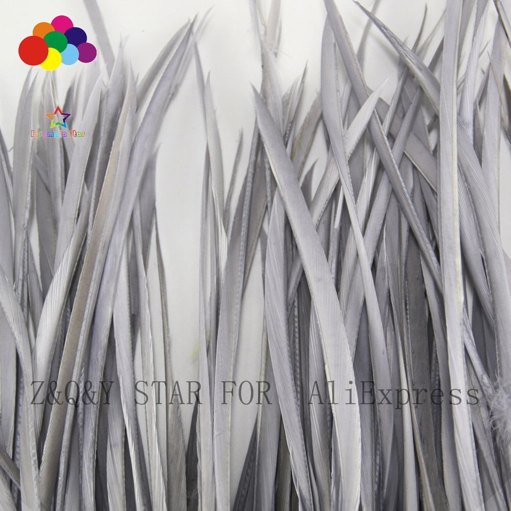50-100 natural goose monofilament feather 15-20CM dyed grey DIY craft accessories feather