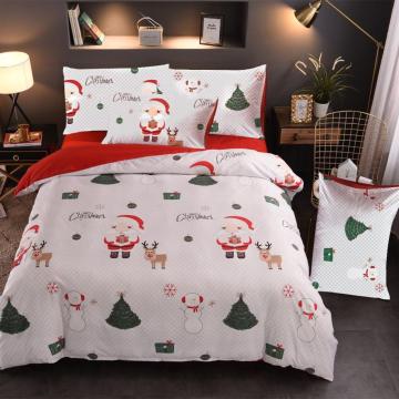 LOVINSUNSHINE Bed Sheet Set King Size Bedspread For Bed Blanket Quilts Set Christmas Jolly Santa Happy Gift Bedding SS00#