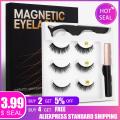 2/3 Pairs Magnetic Eyelashes Eyeliner False Eyelashes Dramatic Volume Lashes Eyelash Extension Makeup faux Eyelashes Curler