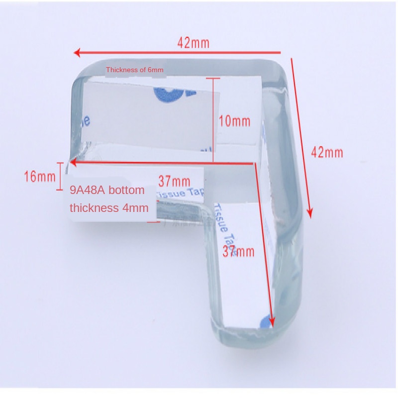 12pcs Baby Silicone Safety Protector Anticollision Edge Corners Guards Cover Table Corner Protection Children Kids Protection