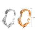 Fresh Sweet Leaf Adjustable Ring Female Light Luxury Olive Branch Finger Ring XIN-Shipping