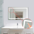 100x60cm Rectangular Bath Bathroom Mirror Anti Fog Mirror Beauty Makeup LED Mirror White LED Light Wall Mounted Bath Mirrors HWC