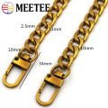 1Pc Meetee 10mm Bag Chain Clasp Buckles DIY Replacement Shoulder Bags Straps Metal Chains Belt Accessories Hardware BF305