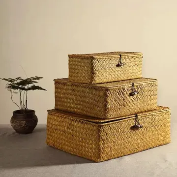 Japanese-Style Decorative Storage Box with Lid