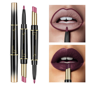 Pudaier 16 Colors 2 In 1 Lip Liner Pencil Matte Lipstick Lip Beauty Makeup Waterproof Nude Color Cosmetics Lipliner Pen Lipstick