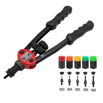 Labor-savin Riveter Gun Tool Hand Riveter Manual Pull Rivet Nut Machine with Riveting Tools for Pulling Rivet M3 M4 M5 M6 M8