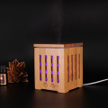 DEVISIB 200ml Bamboo Essential Oil Diffuser Ultrasonic Aromatherapy Diffusers with 7 LED Colorful Lights and Waterless Auto Shut