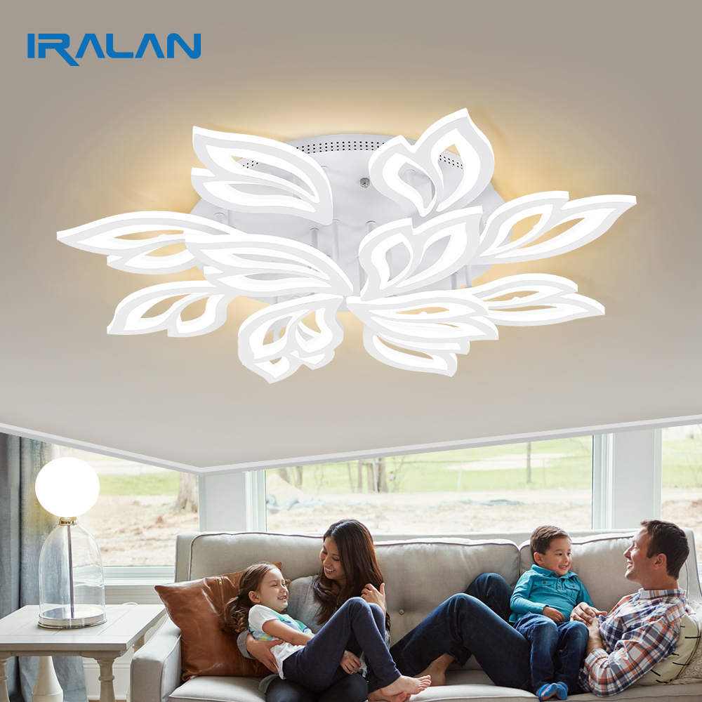 IRALAN New LEDs Chandelier Modern Flowers For Living Room Bedroom remote control/APP support Home design lighting fixtures