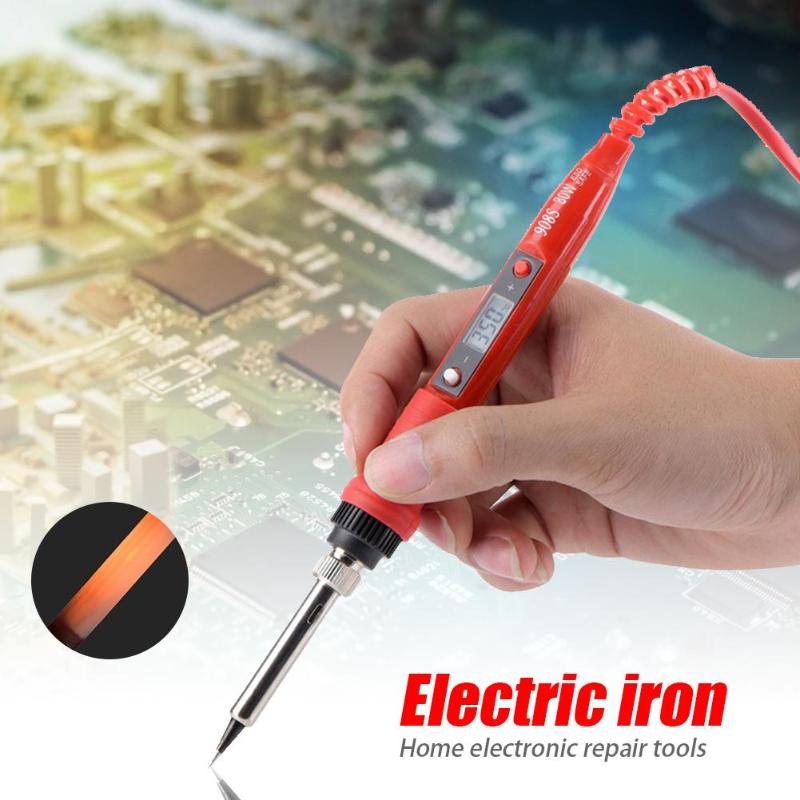 New Adjustable Digital Temperature Adjustable Electric Soldering Iron Weld Tin Welding Pen Welding Solder Rework Station Heat