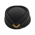 Naiveroo Airline Stewardess Cadet Sexy Formal Uniform Hat Caps Accessory Wool Felt Pillbox Air Hostesses Beret Hat Base Cap