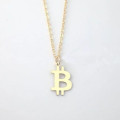 Personality Bitcoin Necklace Simple Copper Link Chain Gold Colour Necklaces Jewelry Best Gift for Men And Women YP4004